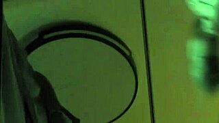 cute petite college cheerleader in bathroom, taking off panties under miniskirt