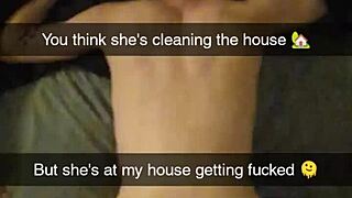 cheating milf Richelle Rose gets pounded daily on Snapchat in rough doggy style.