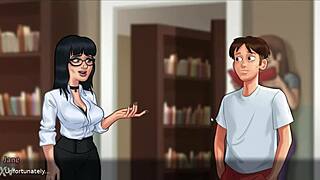 Caught my hot teacher banging her student without mercy