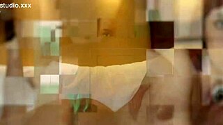 18-year-old student milks guy at the table hard