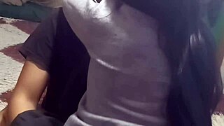 Schoolgirl rides me for balance recharge creampie