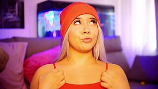 this blonde latina obsesses over sucking cock daily until overflowing