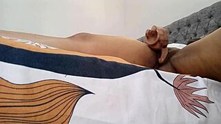 My Delicious Prostitute HANDLING Her Pussy on Bed Edge