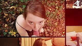 Tag det hårdt, blond elev, læreren kommanderer under intens kneppen