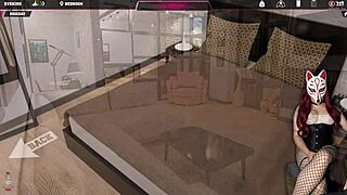 Gamer Girl in Miniskirt and Stockings Surrenders to College Debauchery