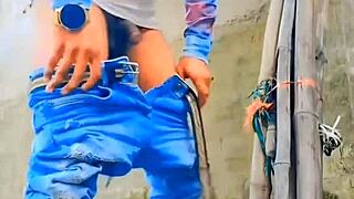 Small cock sissy slapped and pissed on in outdoor exotic compilation