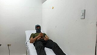 I'm such a kinky doctor, stroking my cock hard in the hospital office while at work. Pure thrill!