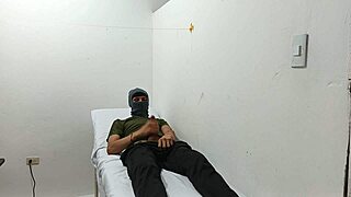 I'm such a kinky doctor, stroking my cock hard in the hospital office while at work. Pure thrill!