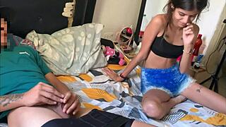 Colombian Stepsister Caught Me in Room and Craved Wild Action