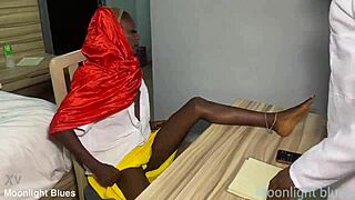 ebony petite student lures teacher into steamy sex before christmas break