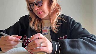 Hottie in Stockings Gets Tied by Rope and Tickled Until She Can't Stop Laughing