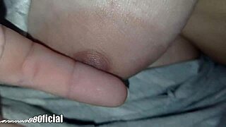 At night, my stepsister spreads for dildo play on her pussy