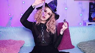 Sexy Witch Enjoys Deep Anal Play With Favorite Toy