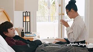 Damn, Dana Vespoli and Ricky Spanish! Shy Teacher Rides Cowgirl Despite Irritation!