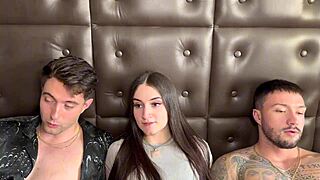 Girlfriend Begs for Threesome with Stepbrother to Try New Things