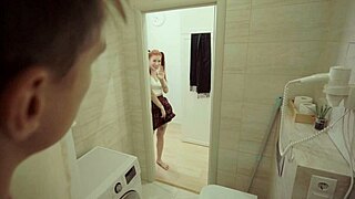 My HORNY roommate WANTED a BATHROOM fuck