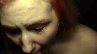 shaved redhead moans during deep penetration