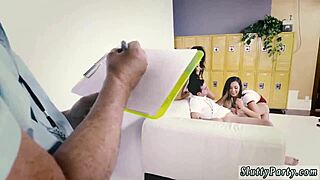 Group of teens dive into hardcore gangbang for first time at dorm party. It’s wild banging!