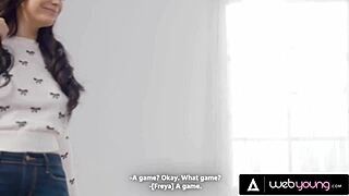 Horny Violet Starr Teases Bestie Freya Parker With Dirty Words While Playing Tabletop Game