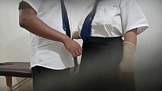 School Students Sneak Away for Forbidden Sex in Classroom