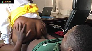 Damn! How did this naughty student bang her teacher in his office?