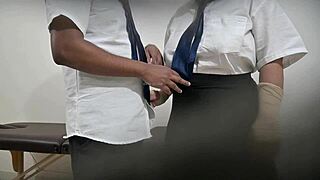 School Students Sneak Away for Forbidden Sex in Classroom