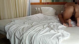 black stud pounds friend’s wife’s ass while husband watches and jerks