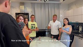 Bingo, Sly Guys Got Cute Teen Girls for Wild Sex!