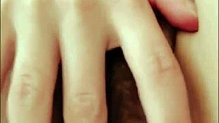 Русская студентка пальцами ебет свою мокрую жопу в черных чулках