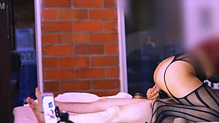 shy teen sister-in-law cheats with college guy in apartment