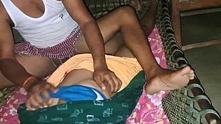 Bold Beautiful Bhabhi in Saree Gets Rough Fucked by Devar Ji