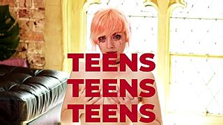 Gorgeous Redhead Can't Stop Making Herself Cum at Wild Party