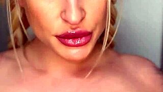 Horny College Girl Teases with Banana in Hand