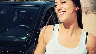 ugh, me and my friends got caught by fake sheriff, now he’s poundin’ us hard outdoor