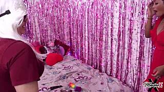 Latina Brock crushed with deepthroat and huge dildo