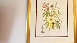 naughty british student makes step-dad cum in stockings!