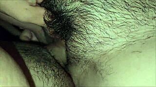 POV hairy pussy of my stepdaughter in homemade action