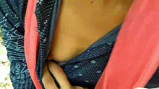 DESI GIRLFRIEND FUCKING BOYFRIEND HARDCORE DOGGY STYLE OUTDOOR WITH HORNY TITS AND HAIRY PUSSY!