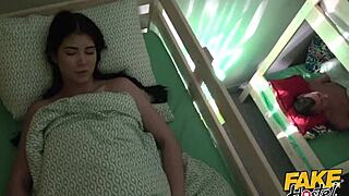 Fake Hostel - Student In Dorm With Throbbing Cock