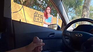 want to see a risky handjob on the street?