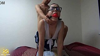 damn! student jerks and blows teacher before doggystyle pounding!