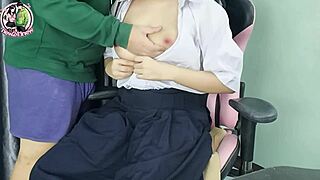 Thai Senior Teaches Cute Student Raw Pussy Licking in 4K