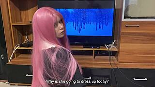 step sister, can you believe her new blowjob uniform skills with step brother?