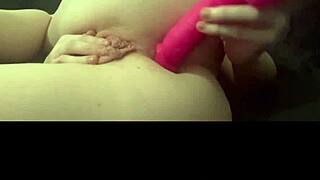 British girlfriend explores toys and masturbation in a college reality setting.