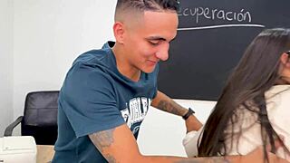 my stepbrother’s best friend tutors me for exam, ends with cum everywhere