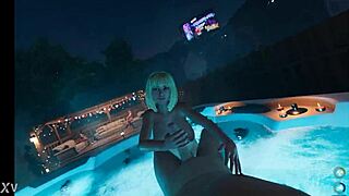 blonde brittney at house party