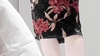 Adult Sexy One Piece On Skinny Asian! Look At Those Legs And Small Waist, Wow!