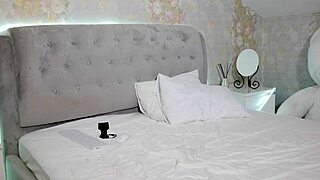 A Student With Big Tits Undresses On Camera After Studying