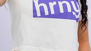 Sexy Latina Teen 18+ Masturbates on Phone for Boyfriend, So Hot!