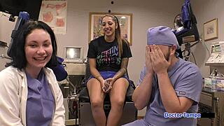 Dr Tampa Examines Student Intern Stefania Mafra